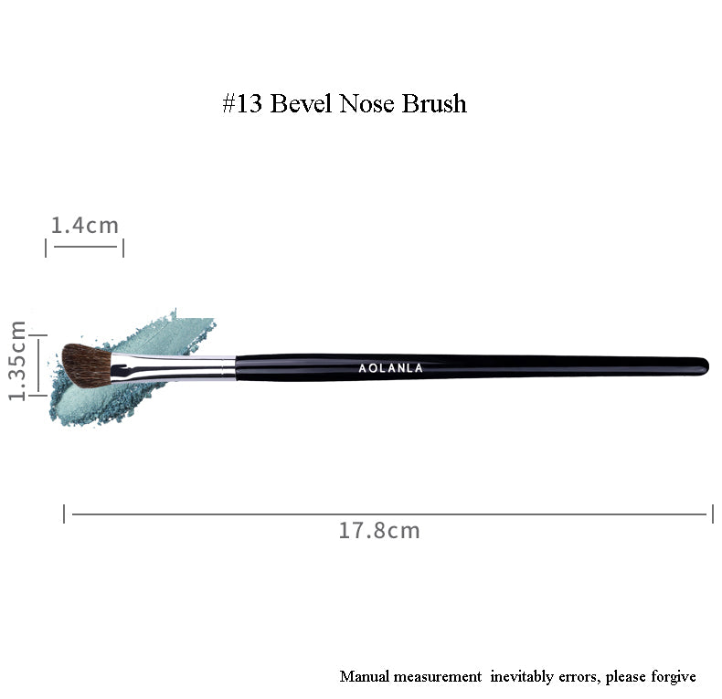 AOLANLA American professional master eye shadow brush set dizzy dye brush imported horse hair animal hair 3 sets of eye makeup brush portable makeup tool set
