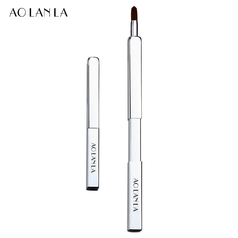 AOLANLA American Lip Refresh Retractable Portable Lip Brush Natural mink concealer makeup brush