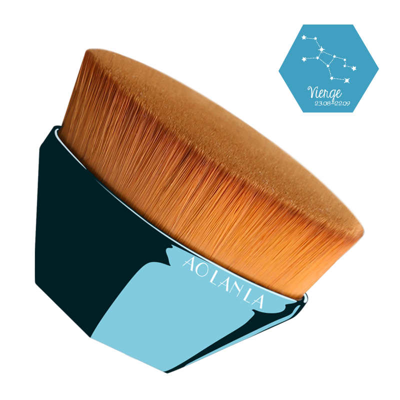 AOLANLA  Blue Constellation 55# foundation brush natural traceless magic brush portable with gift box