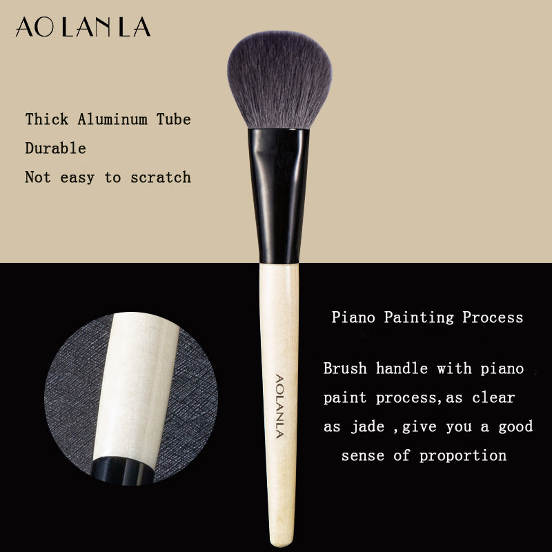 AOLANLA 9 makeup brush set foundation concealer brush powder blush brush eye shadow eyebrow brush lip brush animal hair fiber hair makeup brush gift for girlfriend